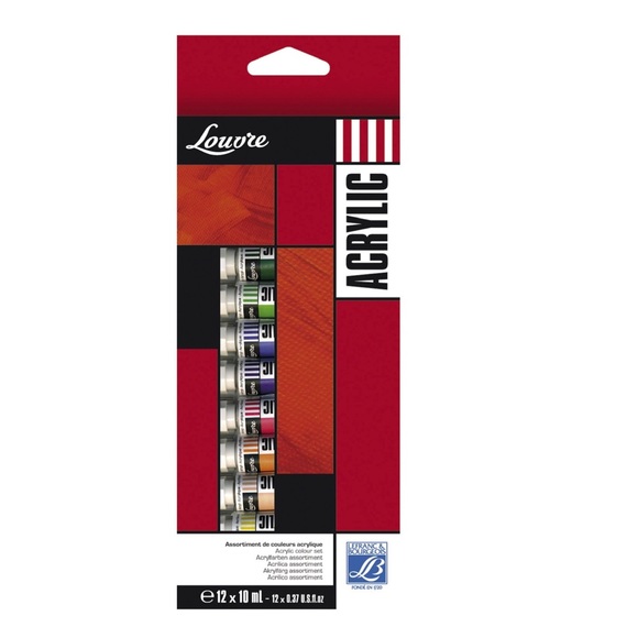 LEFRANC & BOURGEOIS LOUVRE ACRYLIC SET OF 12X10ML - Picture 2 of 3